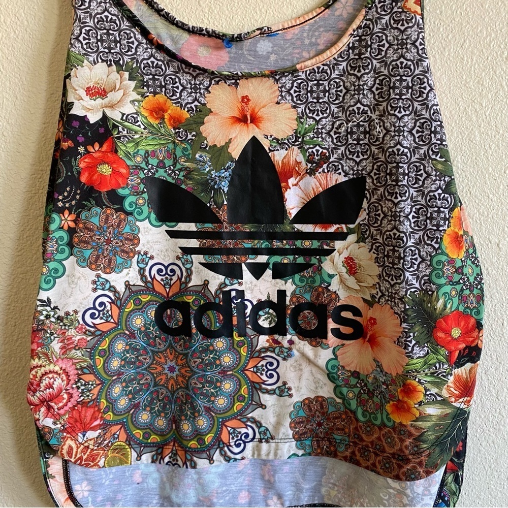 ADIDAS Farm Rio Multi Print Floral Tank Top - Picture 4 of 6